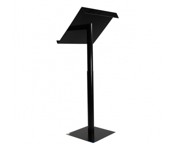 Height-adjustable metal/Acrylic lectern Vivaldi - black