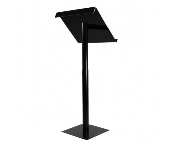 Height-adjustable metal/Acrylic lectern Vivaldi - black