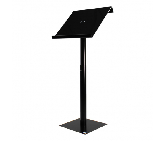 Height-adjustable metal/Acrylic lectern Vivaldi - black