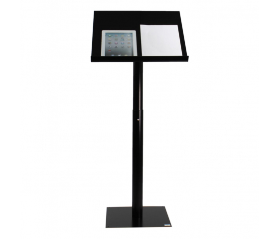 Height-adjustable metal/Acrylic lectern Vivaldi - black