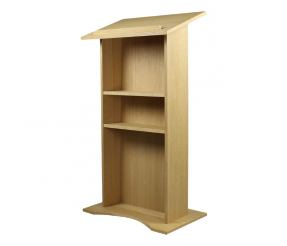 Wooden lectern Rhea - oak colour 