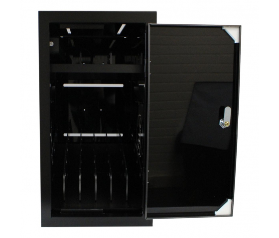 BRVD6 Oplaadkast voor 6 mobiele apparaten tot en met 17 inch – zwart – USB-A
