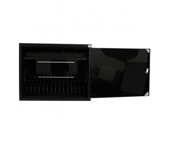 BRVD16 Oplaadkast voor 16 mobiele apparaten tot en met 17 inch - zwart – stekkerblok