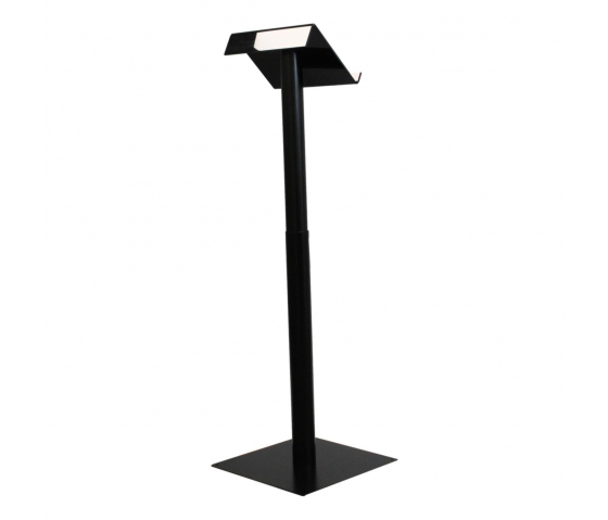 Height adjustable metal/Acrylic lectern Garrix - black