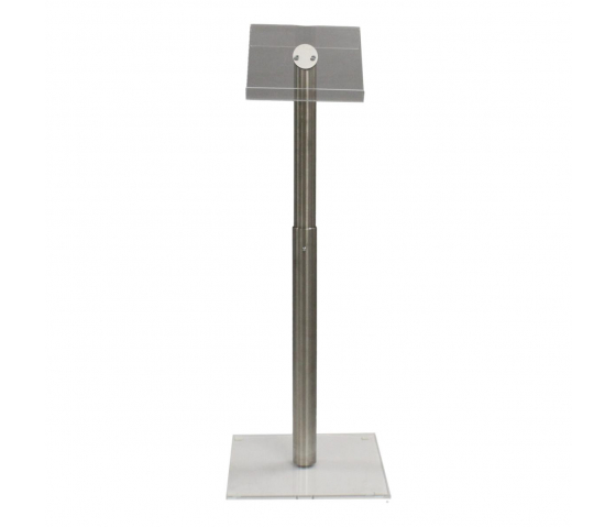 Height adjustable metal/Acrylic lectern Garrix - clear