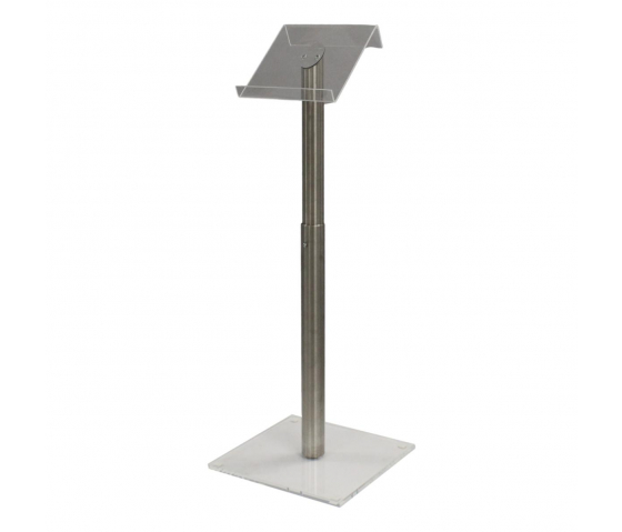 Height adjustable metal/Acrylic lectern Garrix - clear