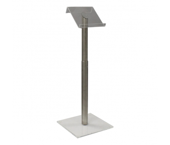 Height adjustable metal/Acrylic lectern Garrix - clear