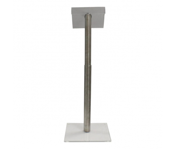 Höhenverstellbares Rednerpult aus Metall/Kunststoff Garrix - Klar