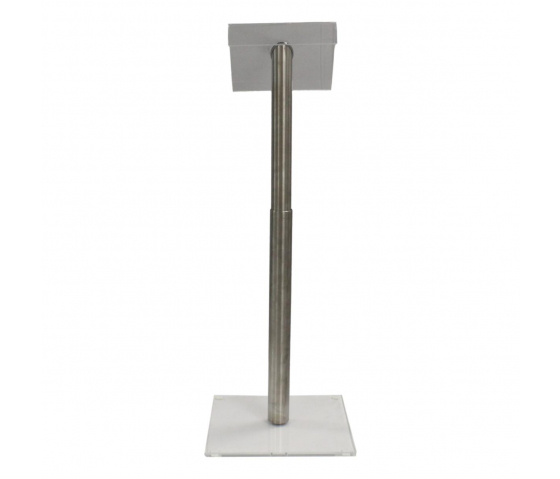 Height adjustable metal/Acrylic lectern Garrix - clear