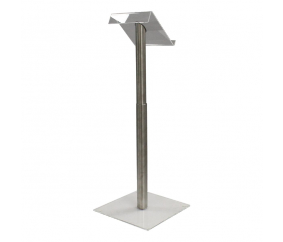 Height adjustable metal/Acrylic lectern Garrix - clear