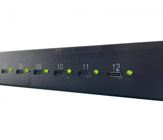 12 Ports USB-C 65W Lade-Hub