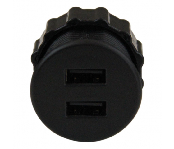 Stazione di ricarica USB-A a 2 porte - Nero