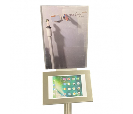 A3 slide-in display holder for tablet stands