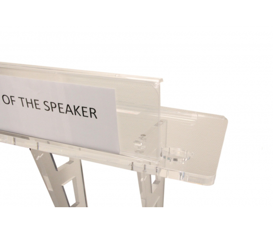 Card holder for lectern