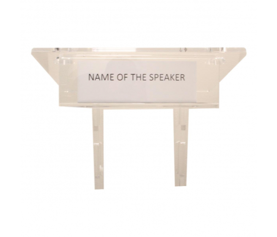 Card holder for lectern