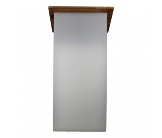 Height adjustable Acrylic/metal lectern Notulus - white