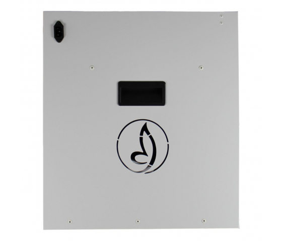 BRVD12 Ladeschrank für 12 mobile Geräte bis zu 17 Zoll - weiß - USB-A