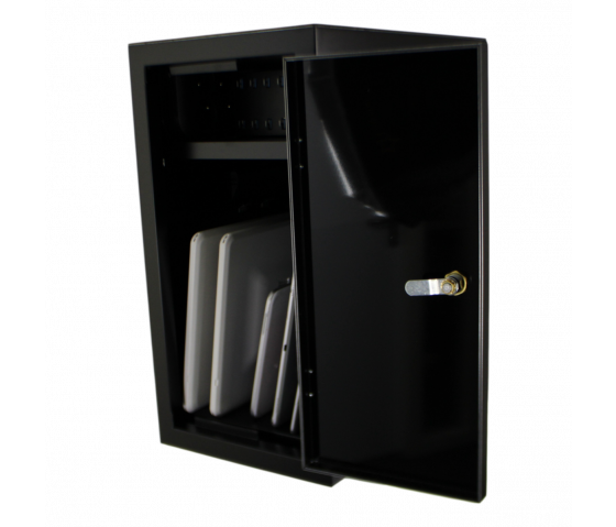 BRVD6 Charging cabinet for 6 mobile devices up to 17 inch - black - socket