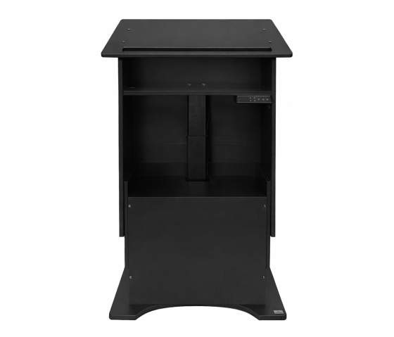 In hoogte verstelbaar kunststoffen katheder HiLo - zwart