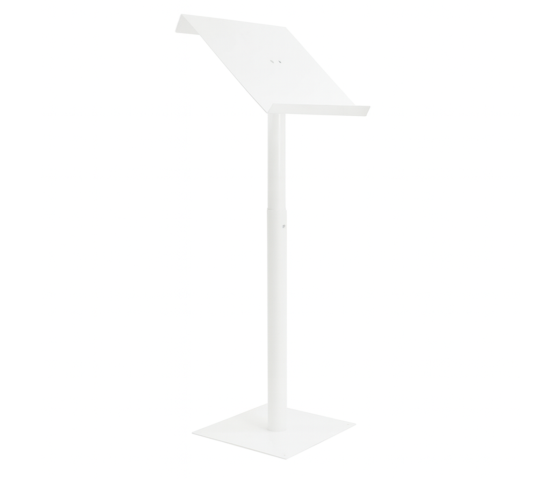 Height adjustable metal/acrylic lectern Vivaldi - white