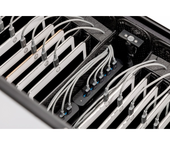 TC20 Custodia TwinCharge per iPad per 20 iPad - cavi Lightning inclusi - bianco