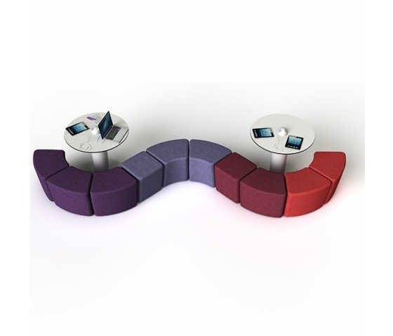 Wigvorm Soft Seating 45° zitplaats Junior 35cm hoog