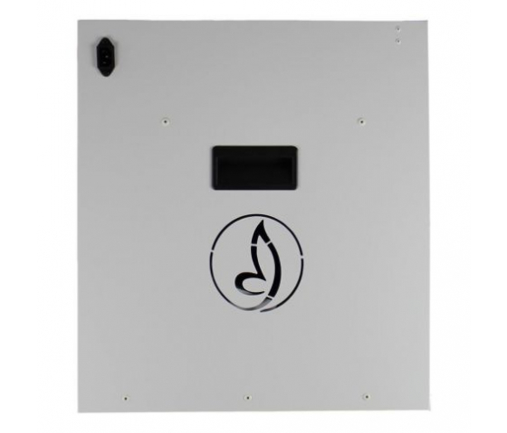 BRVD16 Ladeschrank für 16 mobile Geräte bis zu 17 Zoll - weiß - Steckdose