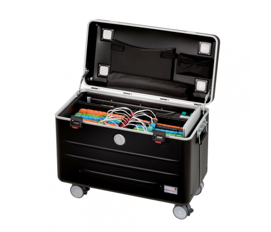 Charge & Sync iPad koffer i16 Educover/KidsCover met 16 lighting kabels voor 16 iPads - zwart