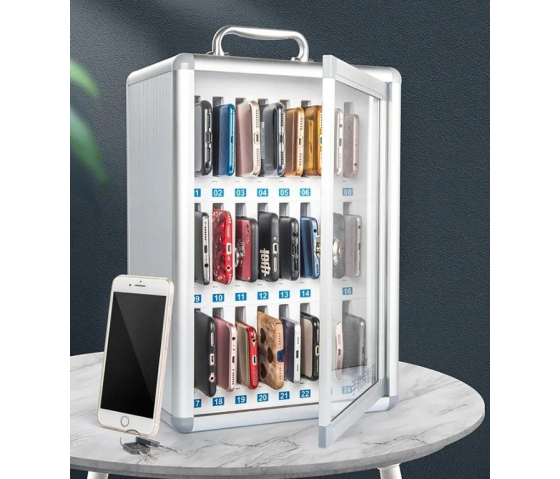 Lockable phone locker KMT24 for 24 smartphones