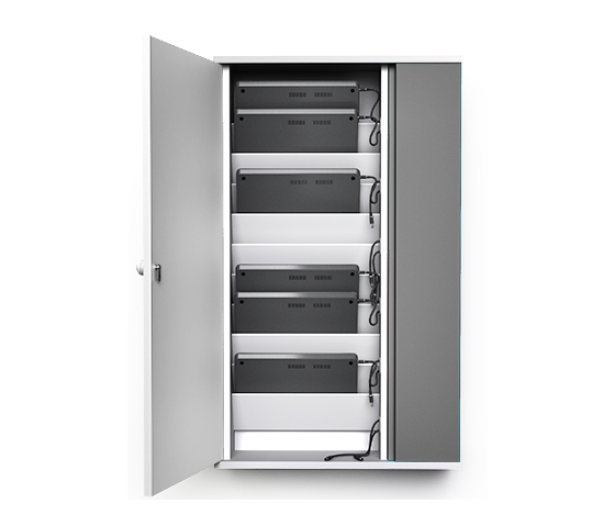 Unidad de pared para Chromebook Zioxi Slimline CHRGWC-CB-10-K para 10 Chromebooks de hasta 14 pulgadas - cierre con llave