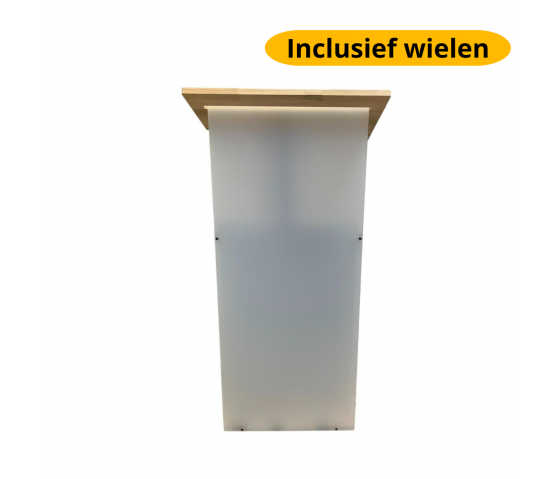 Height adjustable Acrylic/metal lectern Notulus - black