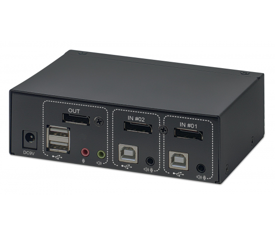 2-Port DisplayPort KVM-Umschalter