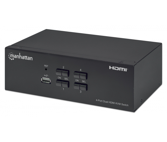 4-Port-Dual-Monitor-HDMI-KVM-Umschalter KVMMHT4