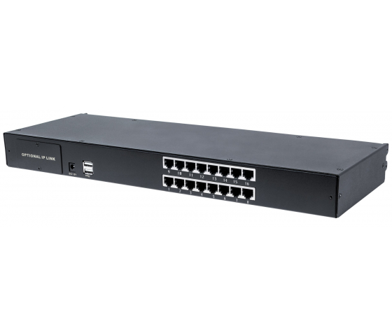 Conmutador KVM modular CAT5 VGA de 16 puertos