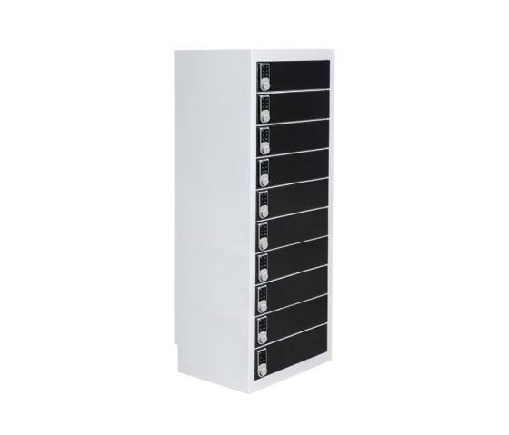 Charging locker BR10DCS Black for 30 mobile devices - USB ports & sockets - digital code locks