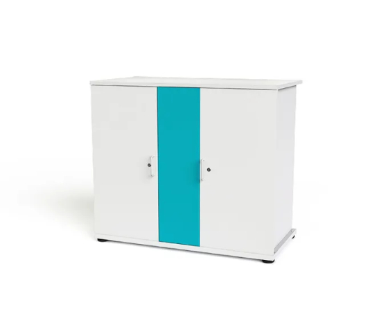 Zioxi oplaadkast voor 32 laptops tot 16 inch - Opladen via USB-C - CHRGCUC-LS-32-R - RFID slot