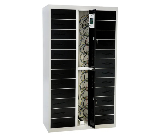 Laptop & Tablet charging locker BR24PSLZ - 24 compartments - Power Outlet & USB - RFID