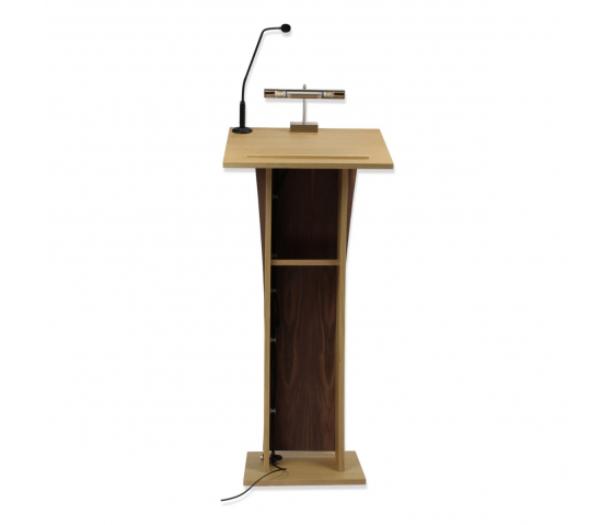 Wooden lectern Castor - cherry colour