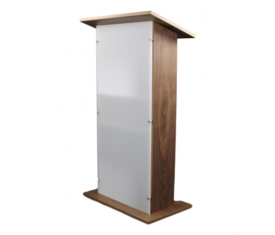 Wood/acrylate lectern Louvre - clear