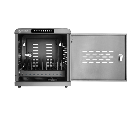 Bravour® USB-C oplaadkast voor 10 laptops & tablets - 1000W - met Smart App - sleutelslot