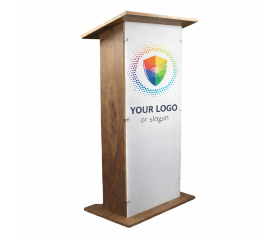 Holz/Acryl Rednerpult Louvre - satiniert