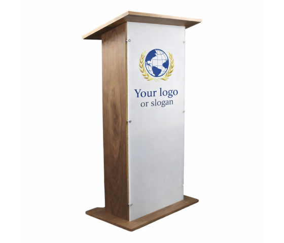 Holz/Acryl Rednerpult Louvre - satiniert