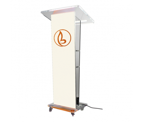 Acrylic lectern Primo LED - choice of colour