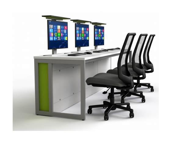 M1 Pop-up computerbord 3 personer