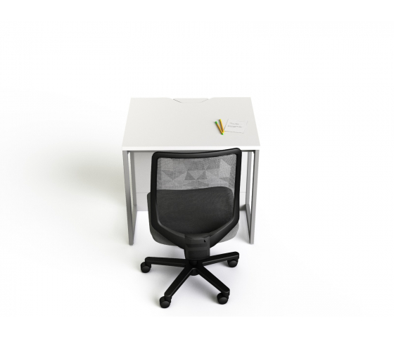 Computertafel M1 met 1 mechanische pop-up monitorbehuizing - 80 (B) x 67 (D) cm