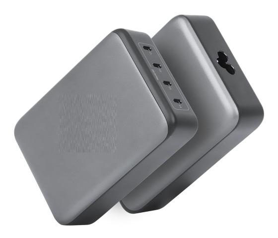 4-portars GaN USB-C Power Delivery-laddningsstation - 240 W / PD 3.1