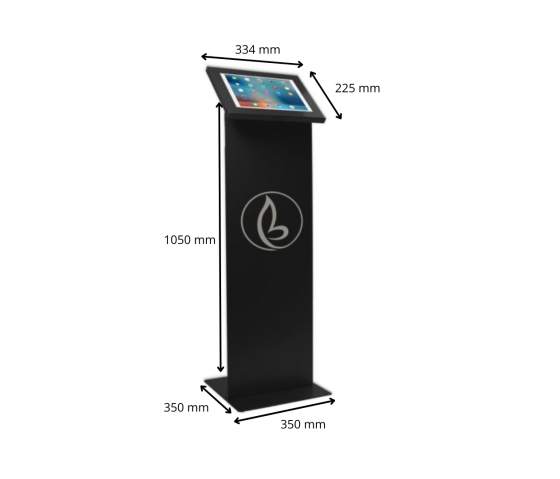 Tablet gulvstander til tablet med display Securo L til 12-13 tommer tablets - Sort