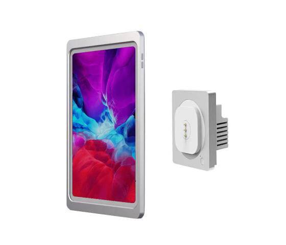 Soporte magnético de pared para tableta 2024 iPad Air 13 pulgadas - función de carga inalámbrica - gris