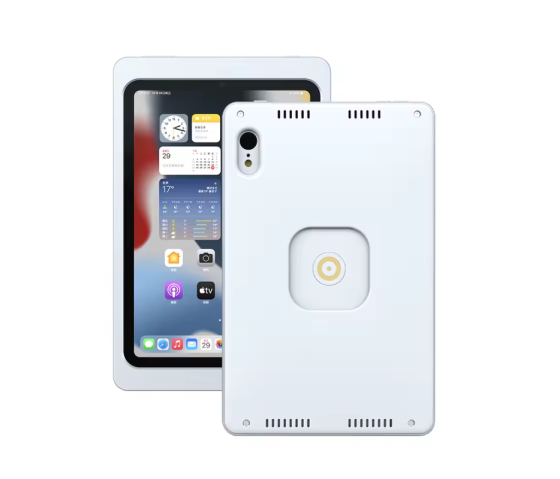 Soporte magnético de pared para iPad Mini A17 Pro y iPad Mini de 6ª generación - 8,3 pulgadas - función de carga inalámbrica - gris