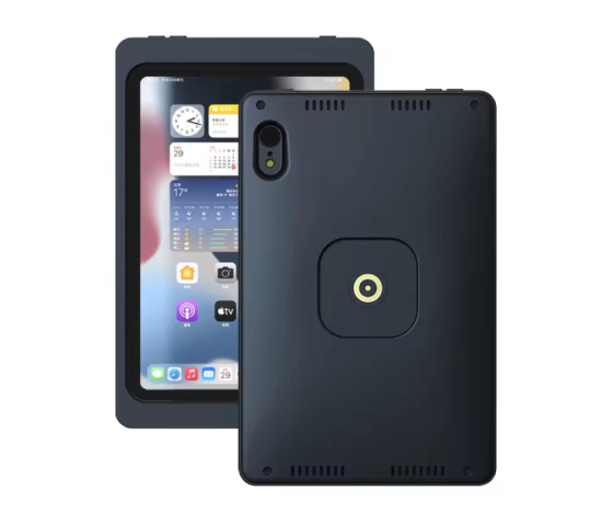 Soporte magnético de pared para iPad Mini A17 Pro y iPad Mini de 6ª generación - 8,3 pulgadas - función de carga inalámbrica - negro
